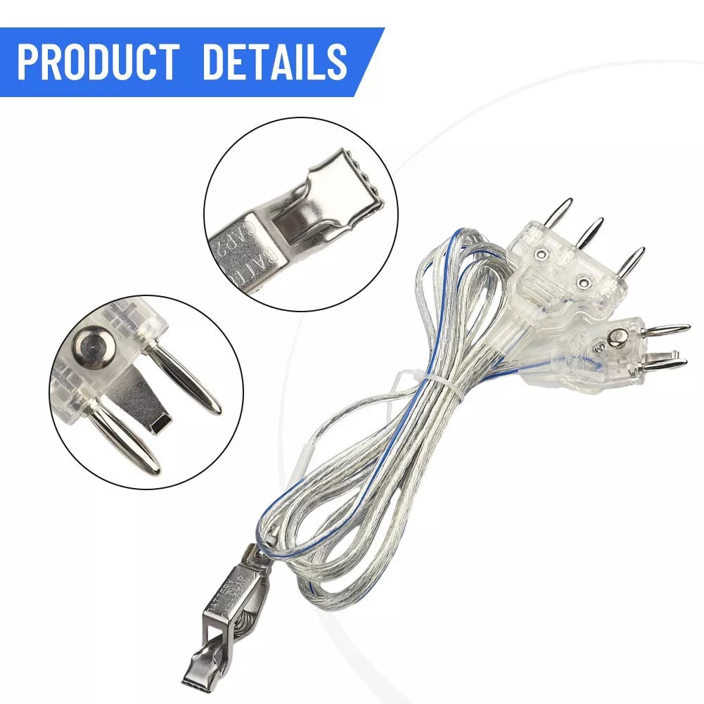 Stainless Steel Transparent 2-pin Body Cord for Olympic Fencing