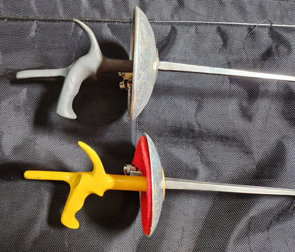 Competitive Foil Olympic Fencing Bundle, 2 Electric Foils + Body & Mask Cords