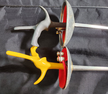 Competitive Foil Olympic Fencing Bundle, 2 Electric Foils + Body & Mask Cords