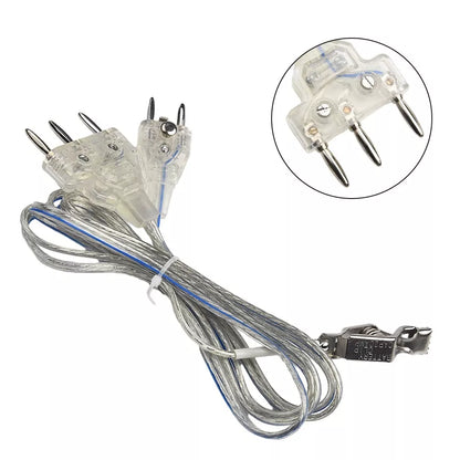 Stainless Steel Transparent 2-pin Body Cord for Olympic Fencing